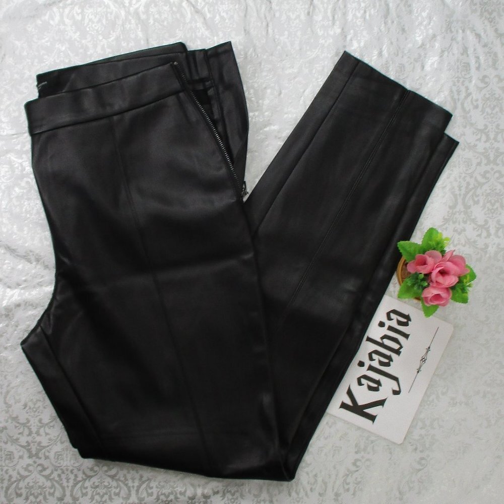 MARC New York Faux Leather Straight Leg Pants NWT Size Medium